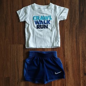 Nike matching shirt & shorts